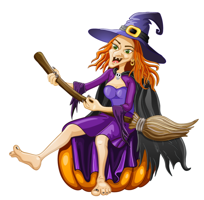 Halloween_Witch_with_Pumpkin_PNG_Clipart.png