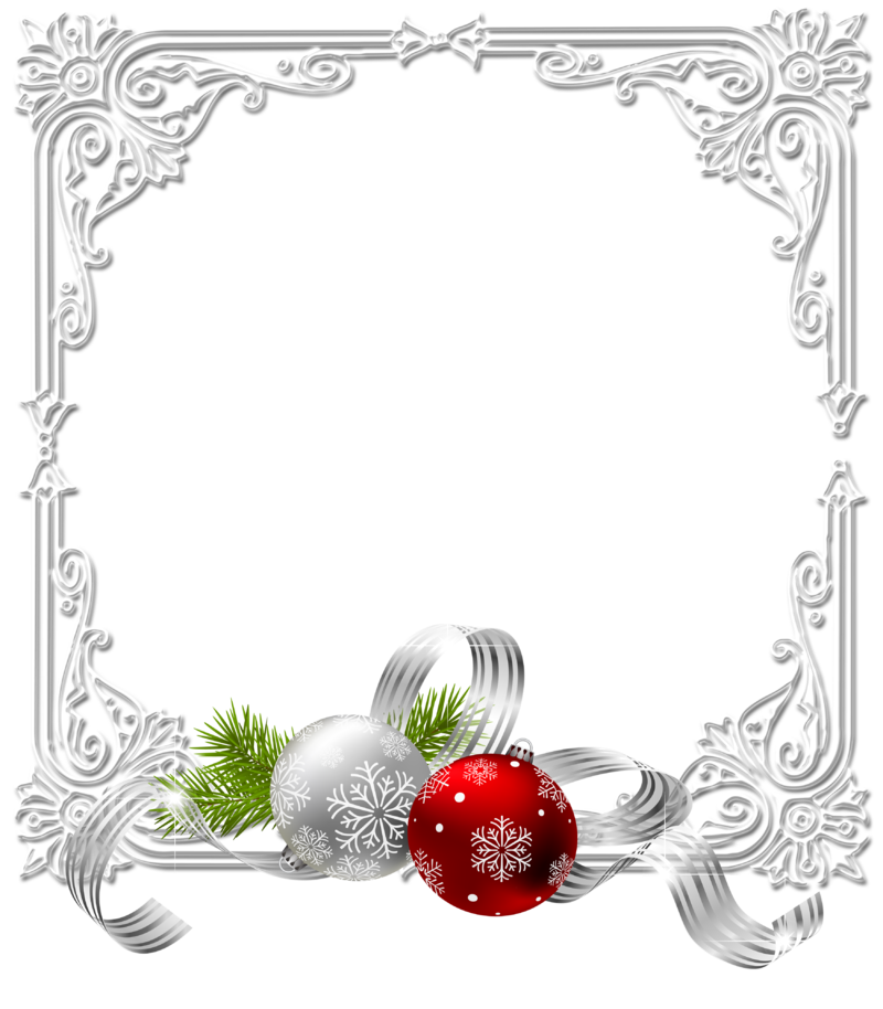 large christmas transparent white photo frame with christmas bells MEMES