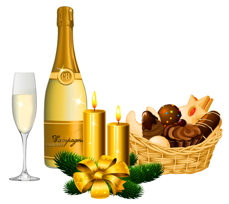 New_Year_Delicacies_and_Champagne_PNG_Picture.png