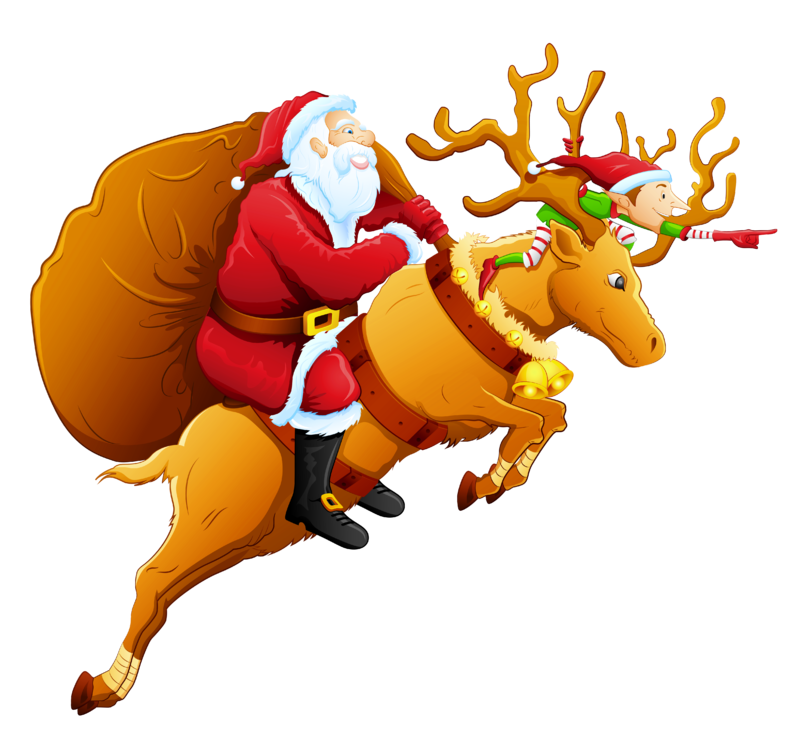 Santa_and_Reindeer_PNG_Clipart.png