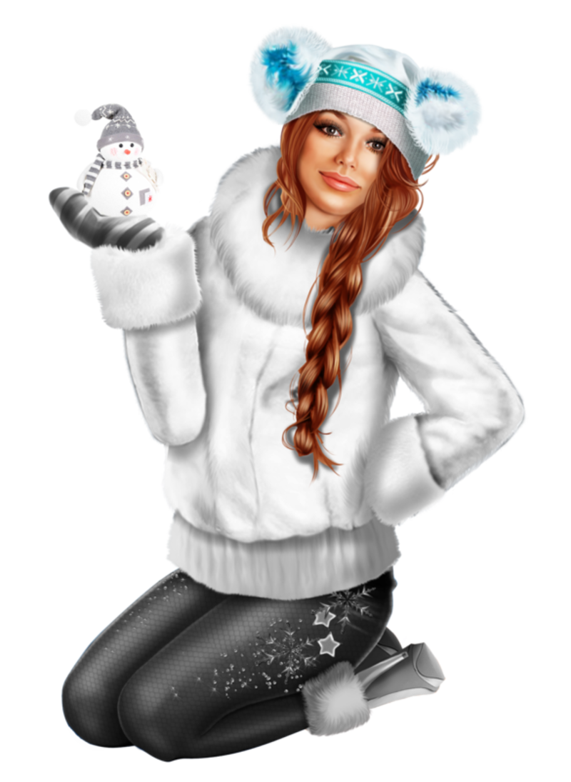 Snowman-and-girl-29.png