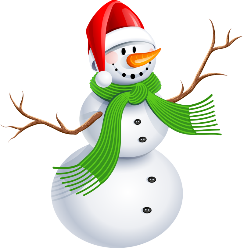Snowman_with_Green_Scarf_PNG_Clipart_Picture.png