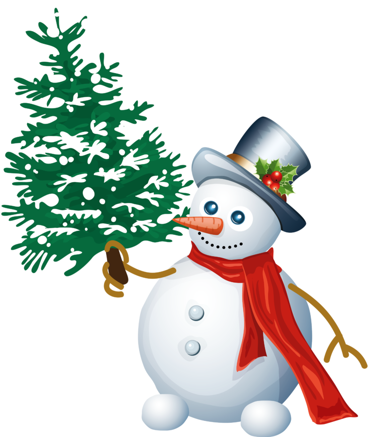 Snowman_with_Tree_PNG_Clipart.png