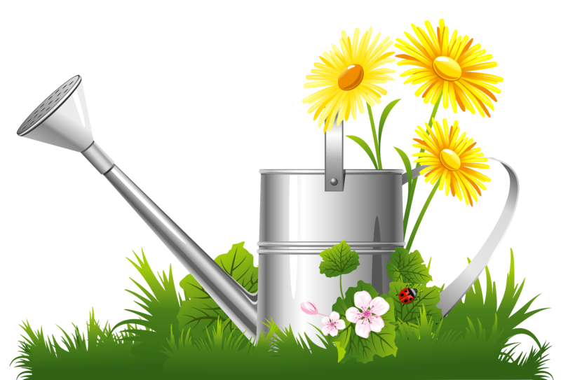 Spring_Decoration_with_Water_Can_Grass_and_Flowers_PNG_Clipart.png
