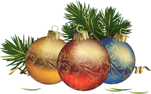 Transparent_Christmas_Balls_with_Pine_Clipart.png