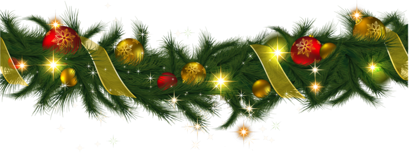 Transparent_Christmas_Pine_Garland_with_Lights_Clipart.png