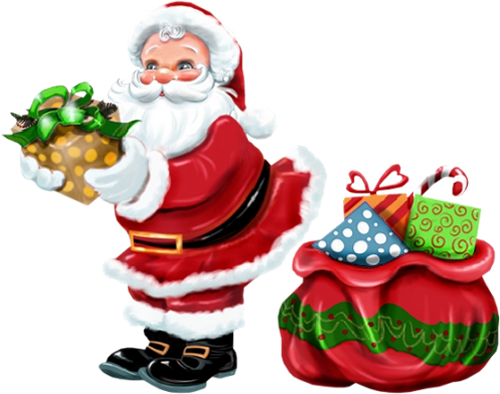 Transparent_Santa_Claus_with_Gold_Gift_PNG_Clipart.png