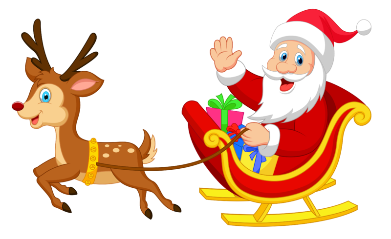 Transparent_Santa_with_Rudolph_PNG_Clipart.png