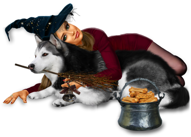 Witch-with-dog-png3b5b91006bf86e5e1.png