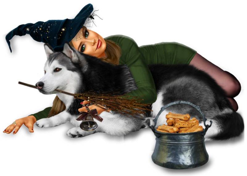 Witch-with-dog-png4252f5e2b797b871a.png