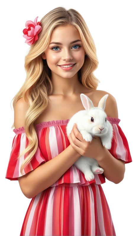 TUBE FILLE AVEC ANIMAUX 6