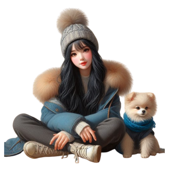 TUBE FILLE AVEC ANIMAUX 7