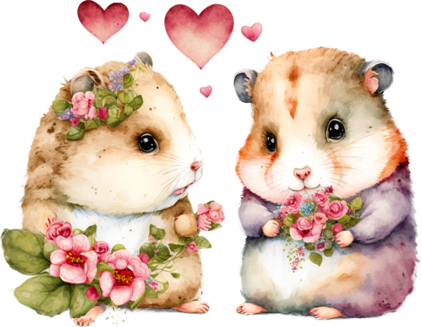 TUBE SAINT VALENTIN ANIMAUX