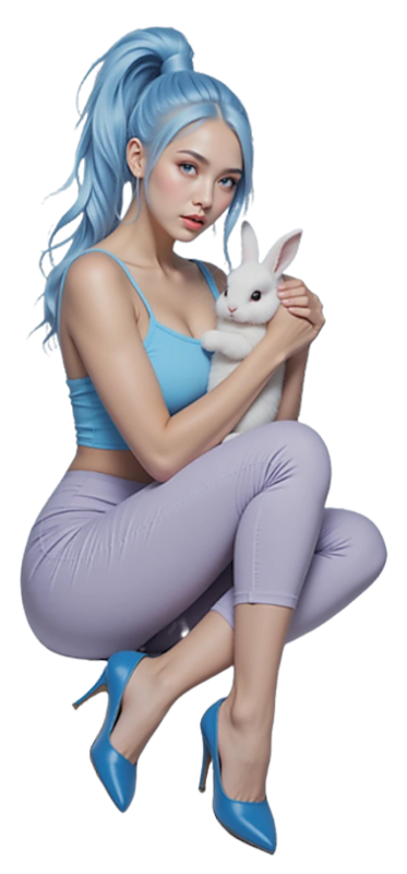 TUBE FILLE AVEC ANIMAUX 6