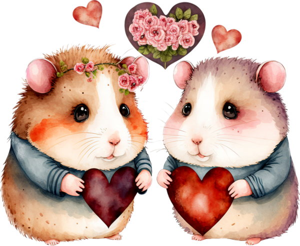 TUBE SAINT VALENTIN ANIMAUX