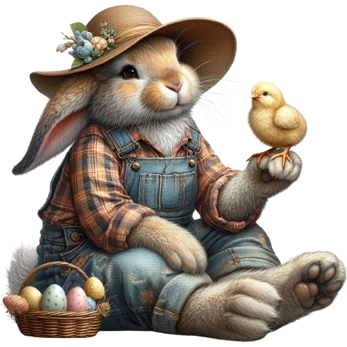 TUBE PAQUES LAPIN