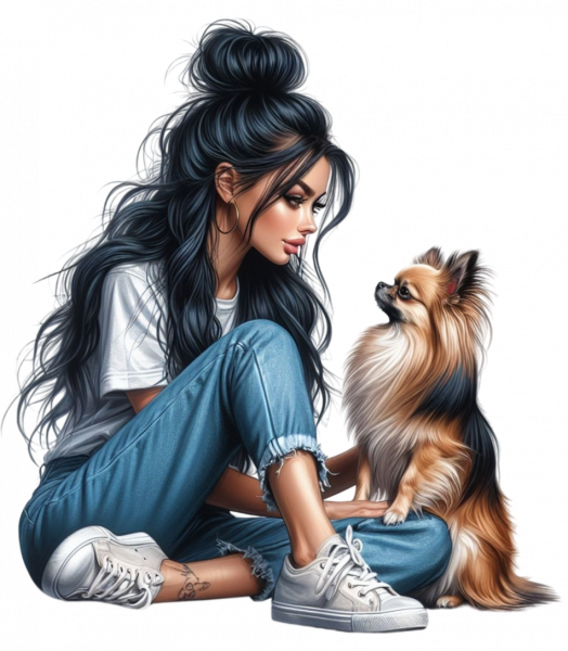 aigenbycaz-girlwithlonghairedchihuahua-7