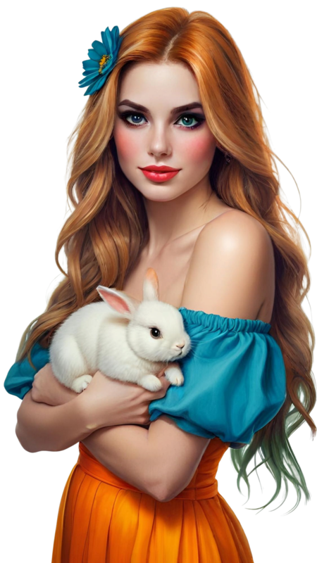 TUBE FILLE AVEC ANIMAUX 7