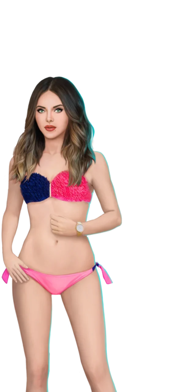 TUBE FILLE EN MAILLOT DE BAIN 2