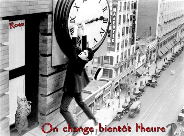 ON CHANGE L'HEURE A LA FIN DU MOIS...