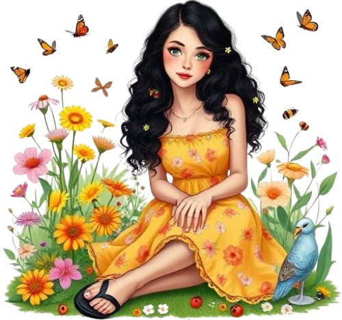 TUBE FILLE AVEC ANIMAUX 6