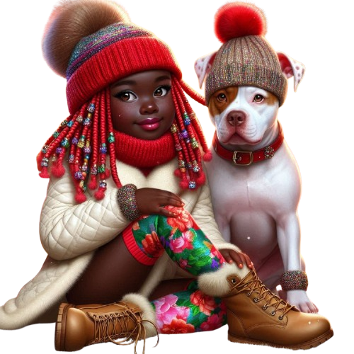 TUBE FILLE AVEC ANIMAUX 7