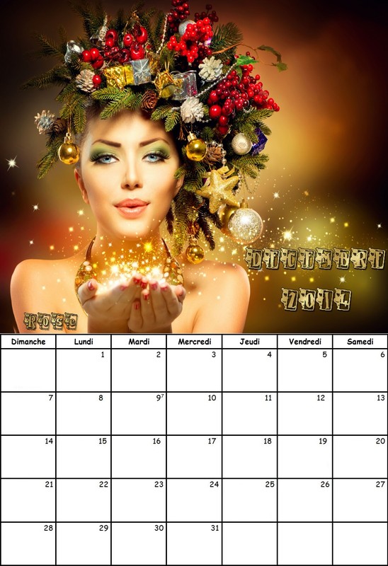 CALENDRIER DECEMBRE 2014