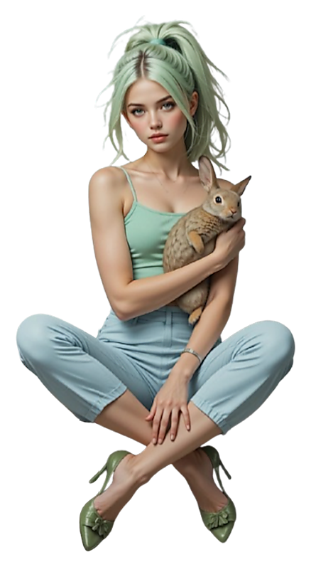 TUBE FILLE AVEC ANIMAUX 6