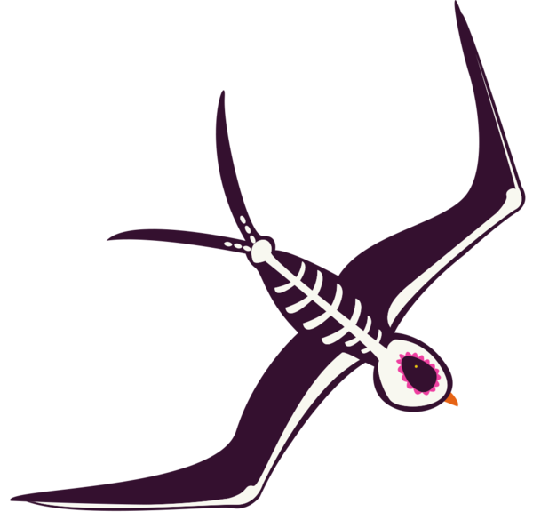 TUBE HALLOWEEN OISEAU + CHAUVE SOURIS