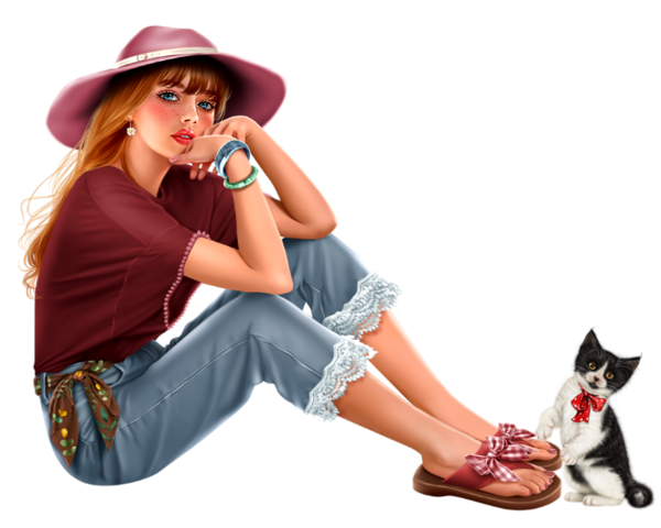 TUBE FILLE AVEC ANIMAUX 6