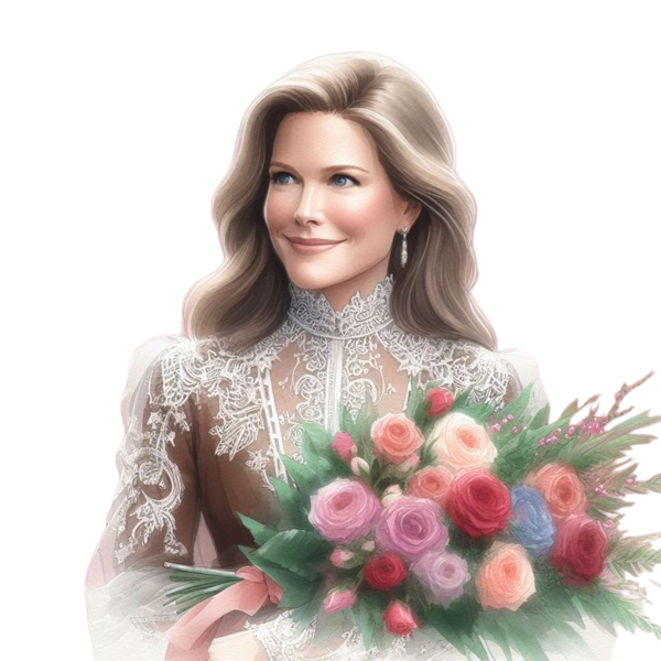 TUBE FILLE AVEC DES FLEURS 5