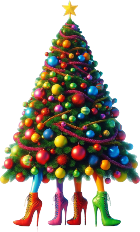 TUBE NOEL BOULE ET SAPIN 2