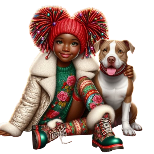 TUBE FILLE AVEC ANIMAUX 7