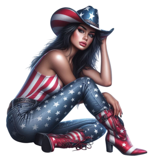 TUBE FILLE AU DRAPEAU DE SON PAYS