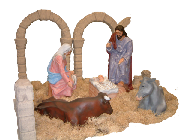 TUBE NOEL CRECHE ET ROI MAGE