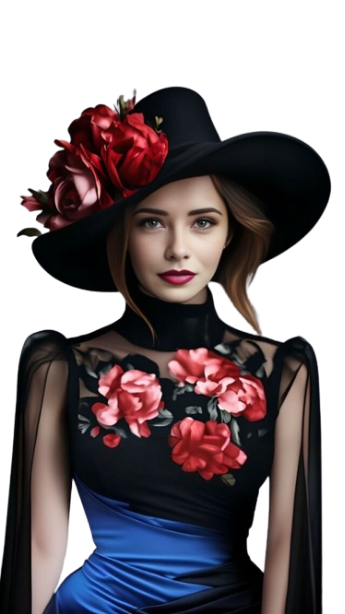 TUBES FILLE AVEC DES FLEURS 5