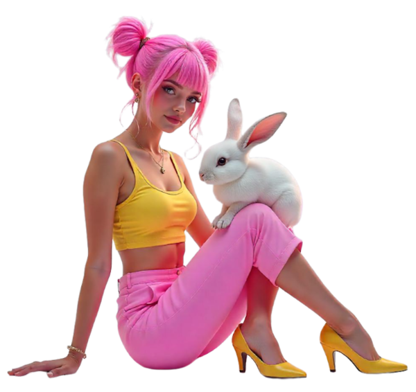 TUBE FILLE AVEC ANIMAUX 6