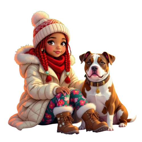 TUBE FILLE AVEC ANIMAUX 7