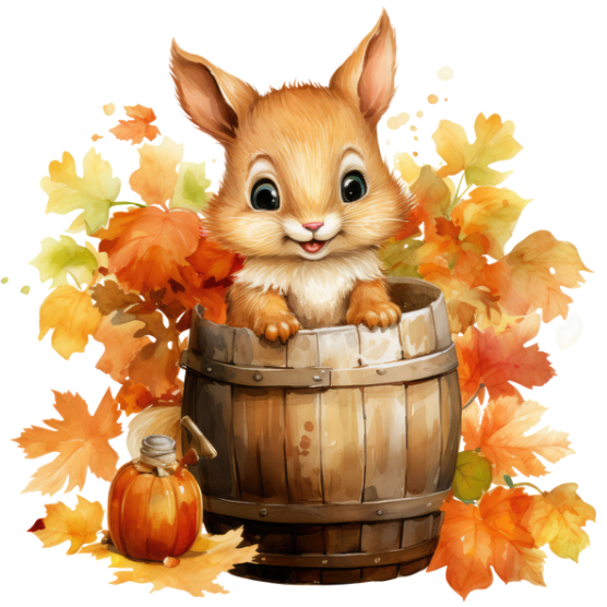 TUBE AUTOMNE ANIMAUX