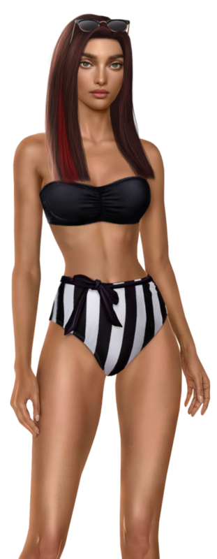 TUBE FILLE EN MAILLOT DE BAIN 2