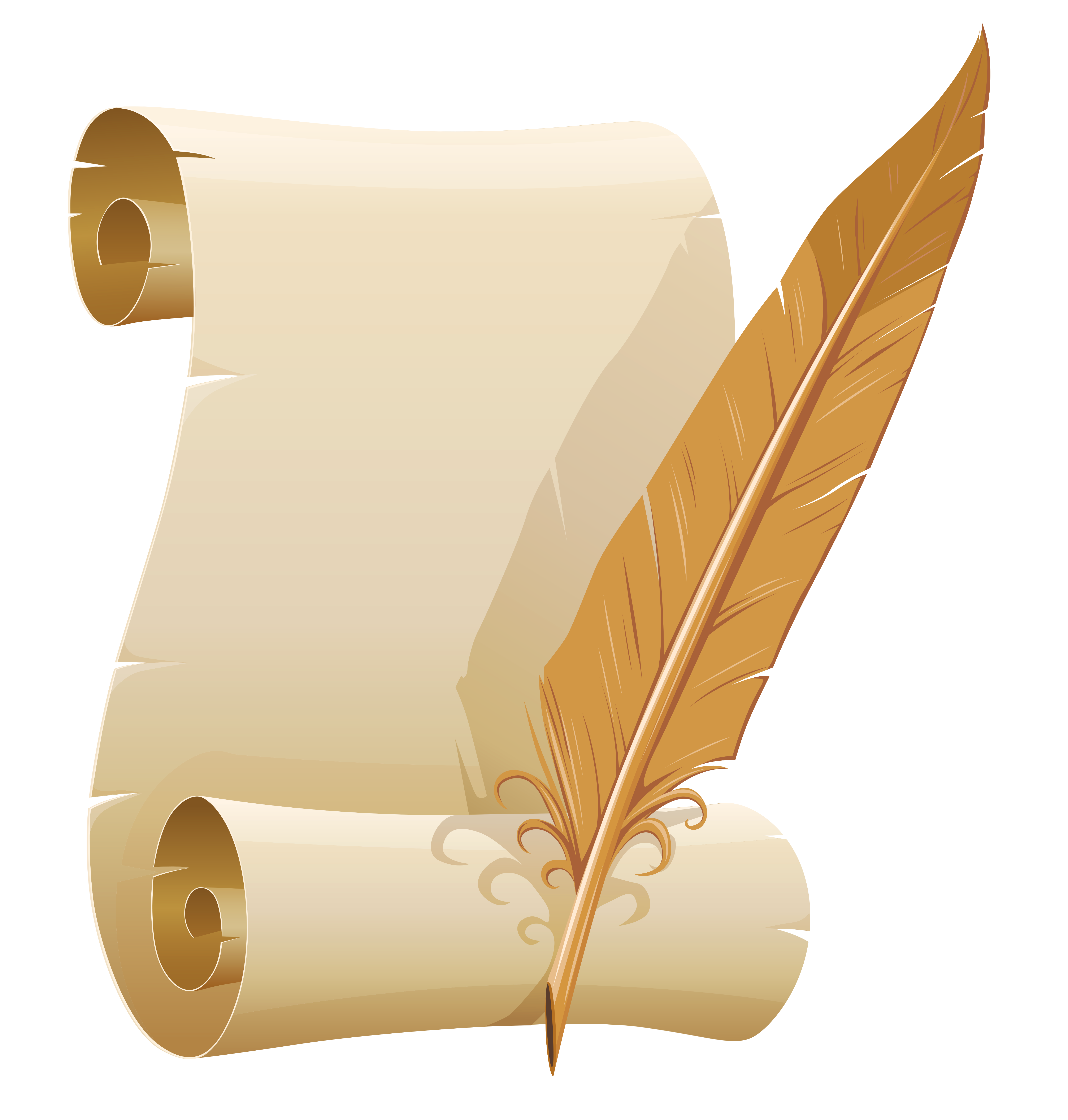 Scrolled_Paper_and_Quill_Pen_PNG_Clipart_Image.png